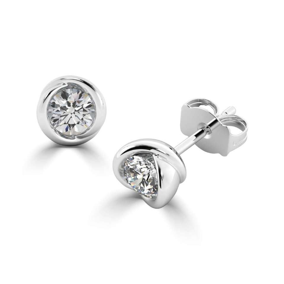0.10 - 0.50 Carat Natural Studs Diamond Earrings