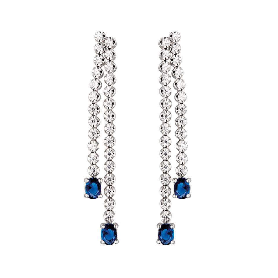 1.24 Carat Natural Ruby Gemstone Diamond Earrings