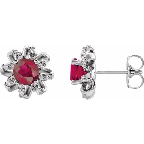 1.52 Ct Natural Ruby Round Cut Faerie  in Silver 925