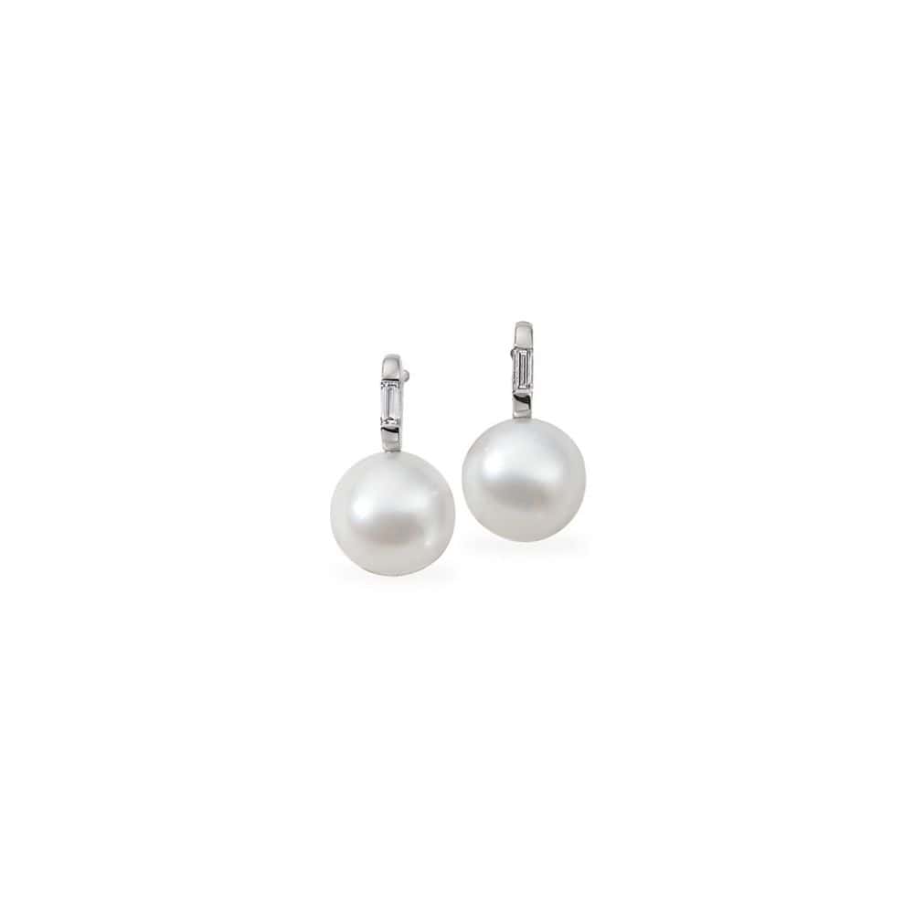 Pearl Round Cut Birta  in 9K White Gold