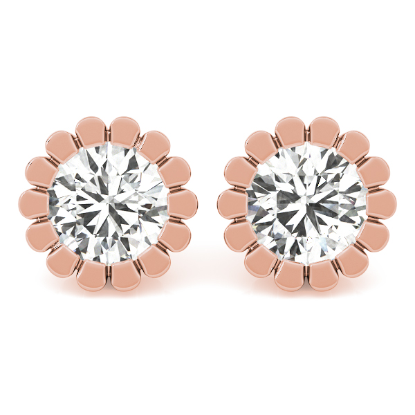 0.2 Ct Lab-Created Round Cut Leenah  Studs Diamond Earrings in Silver 925