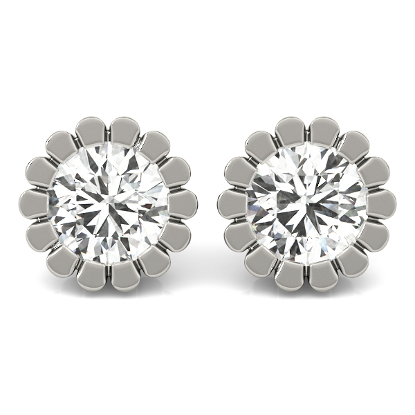 0.2 Ct Lab-Created Round Cut Leenah  Studs Diamond Earrings in Silver 925