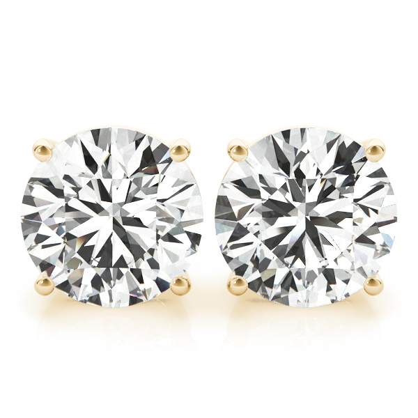 0.2 Ct Lab-Created Round Cut Rheena  Studs Diamond Earrings in Silver 925