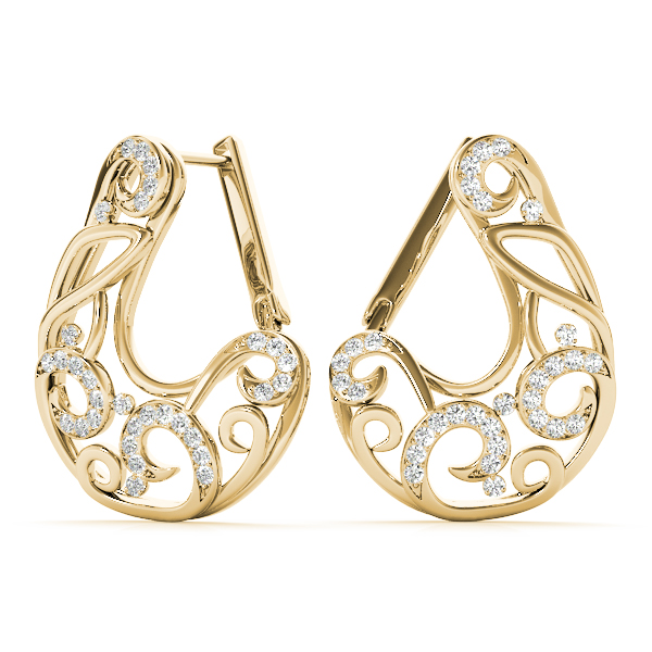 0.35 Ct Lab-Created Round Cut Jorja  Cluster Diamond Earrings in Silver 925