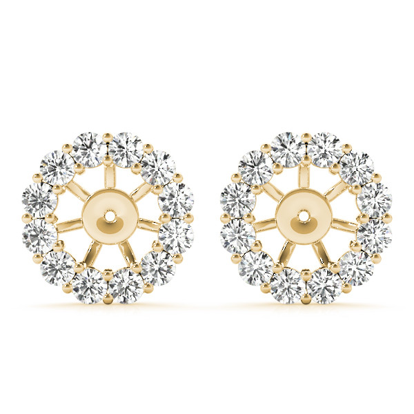 0.5 Ct Natural Diamond Round Cut Greta Ear Jackets & Climbers in Silver 925