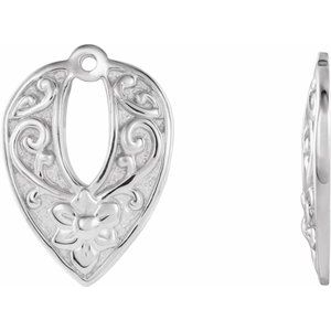 Denice Traditional Earrings in 9K White Gold