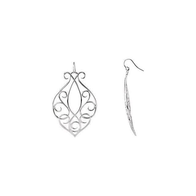 Daysia Traditional Earrings in 9K White Gold