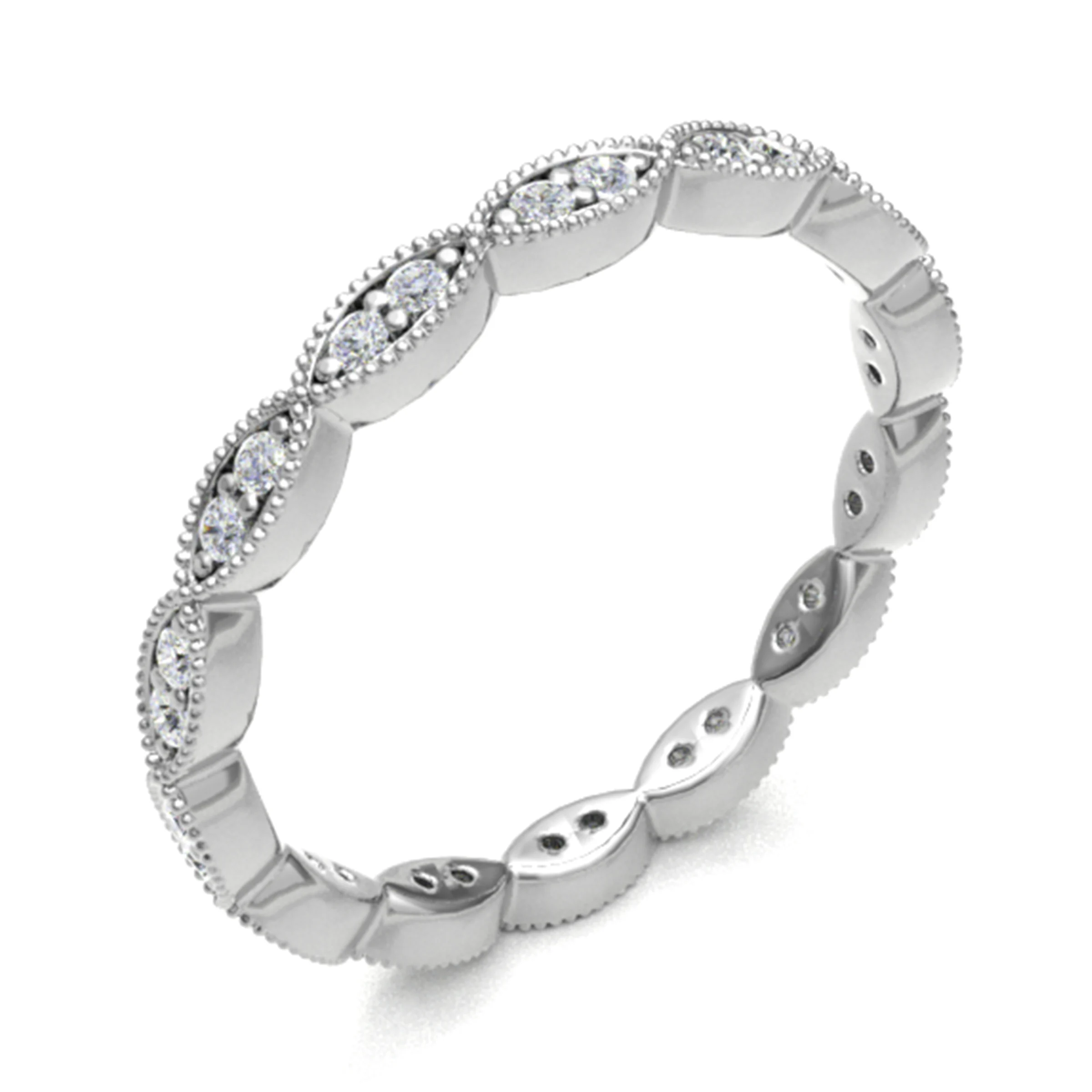 0.25 Carat Lab-Created Eternity Diamond Rings