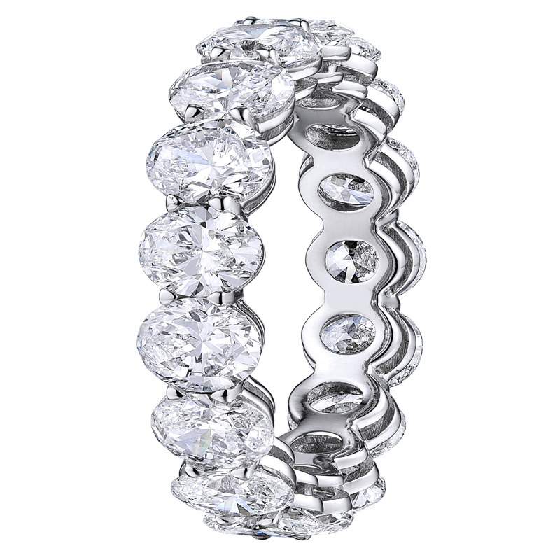 1.75 - 12.00 Carat Lab-Created Eternity Diamond Rings