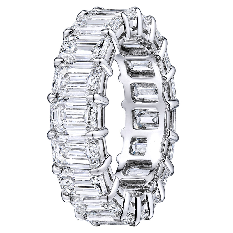 1.75 - 15.00 Carat Lab-Created Eternity Diamond Rings