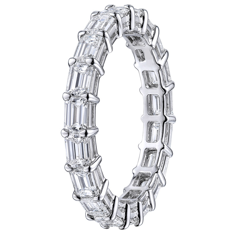 1.00 - 4.00 Carat Lab-Created Eternity Diamond Rings