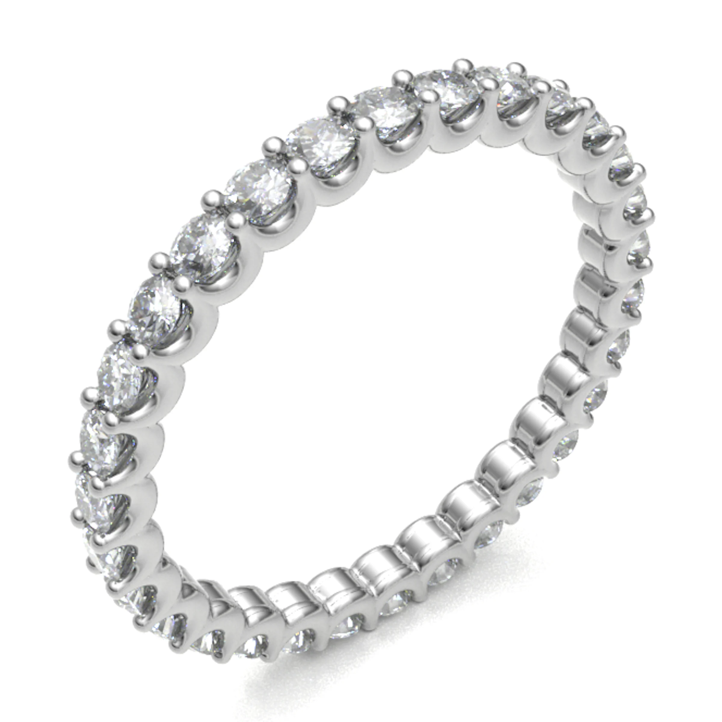 0.60 - 3.00 Carat Lab-Created Eternity Diamond Rings