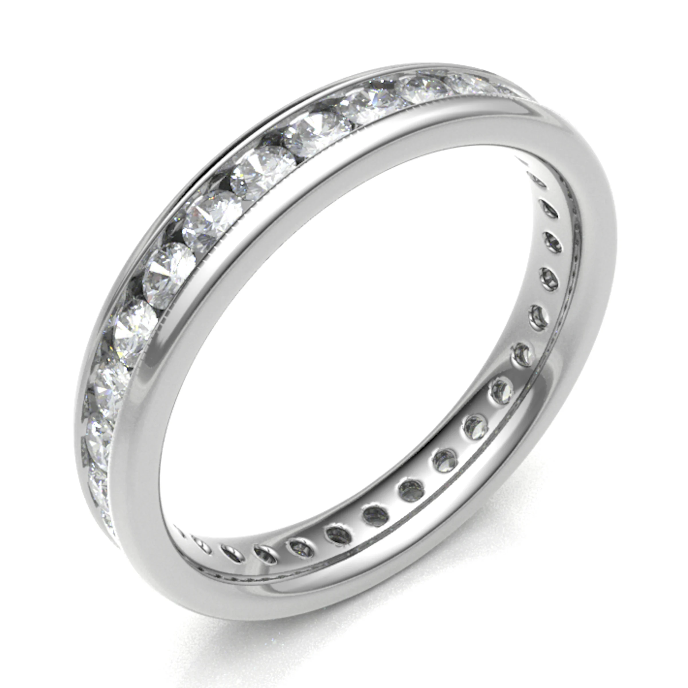 0.50 - 3.00 Carat Lab-Created Eternity Diamond Rings
