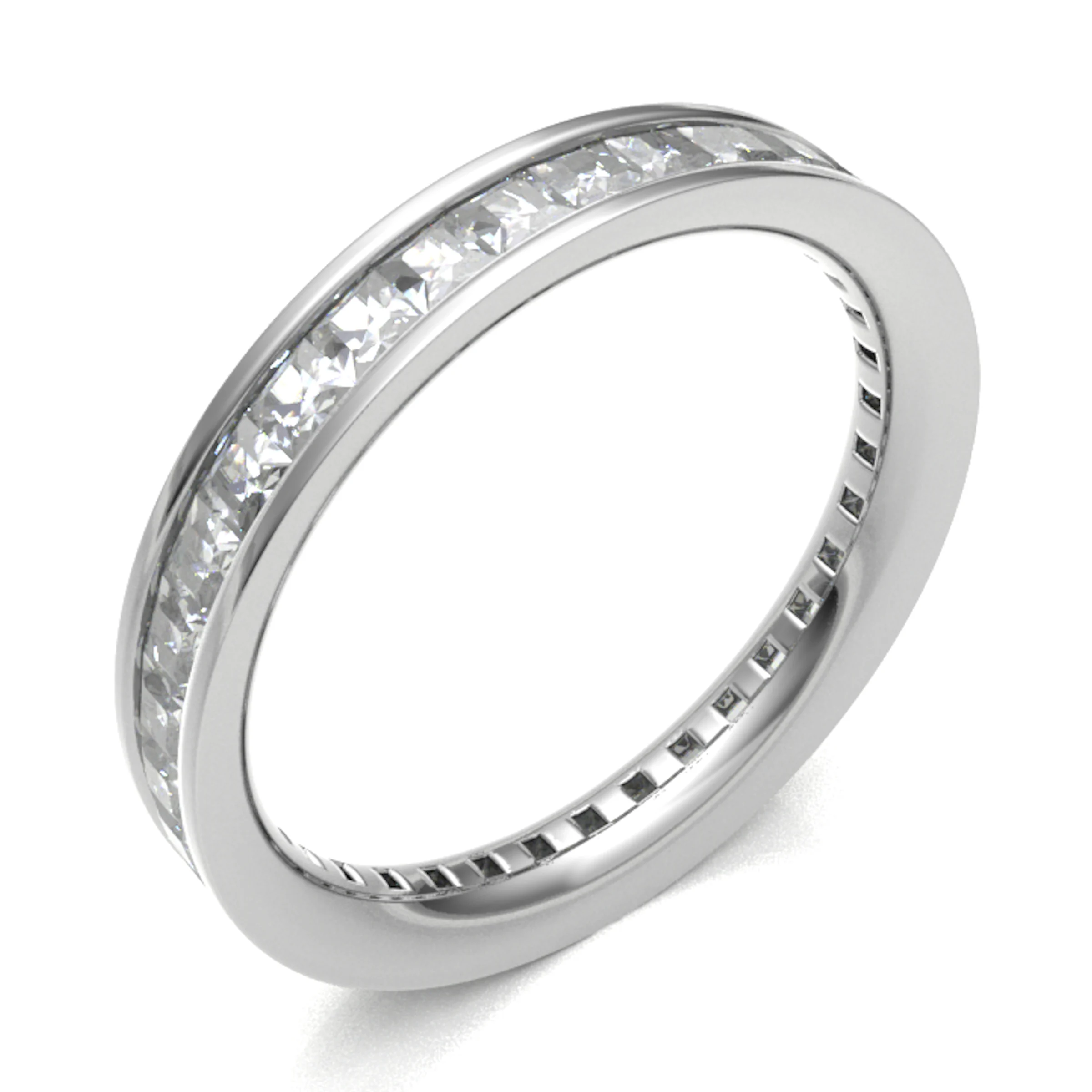 0.75 - 3.50 Carat Lab-Created Eternity Diamond Rings