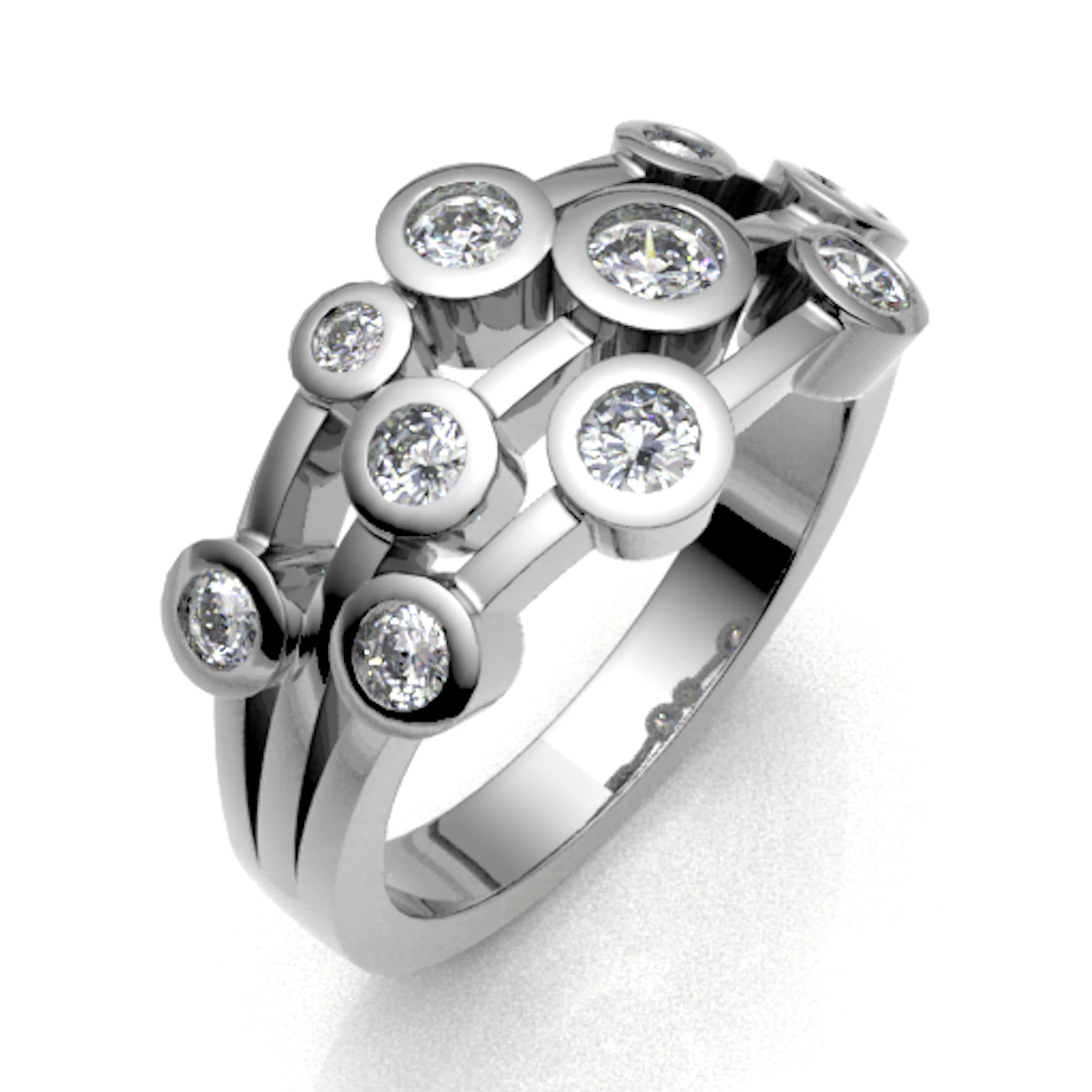 0.48 Carat Natural Eternity Diamond Rings