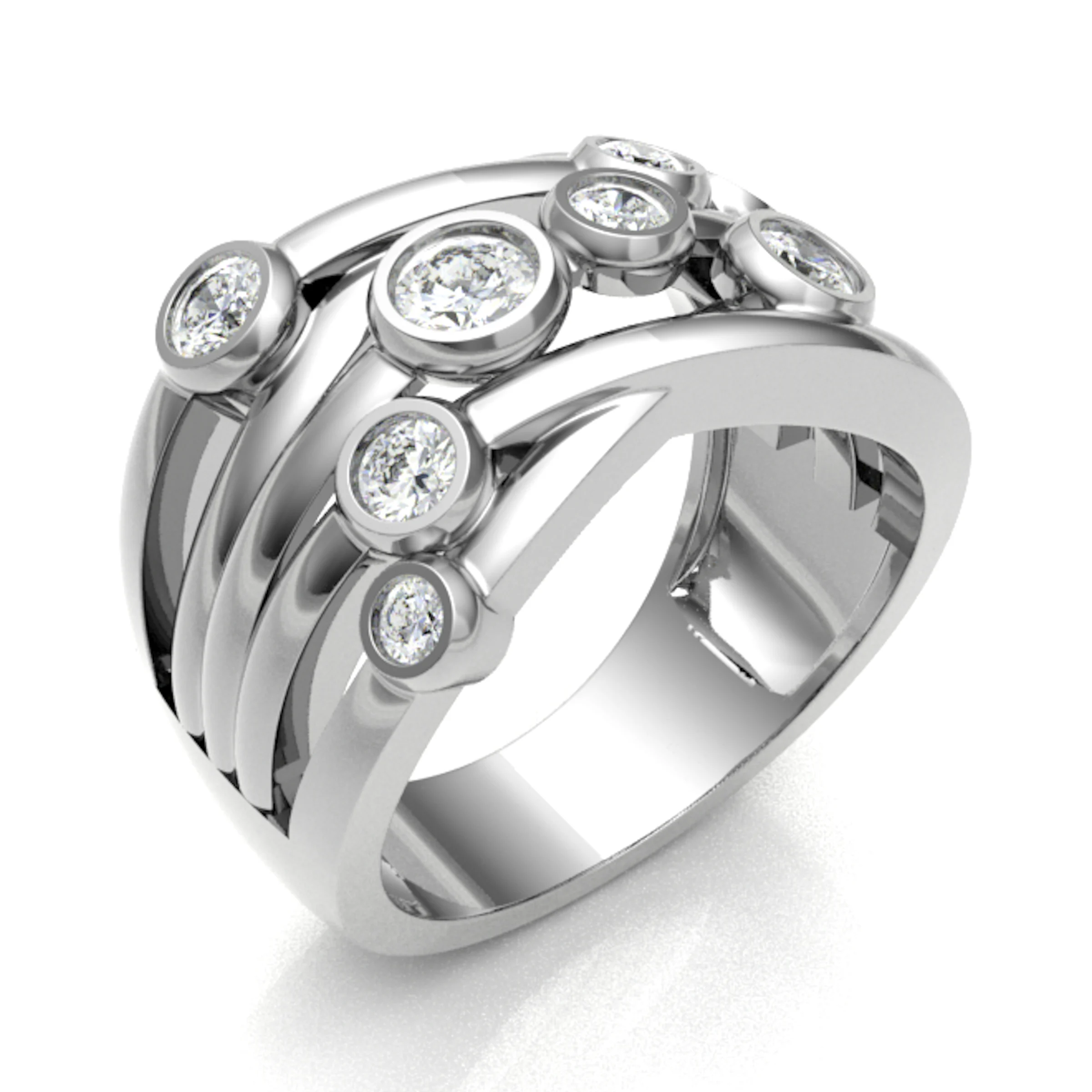 0.62 Carat Natural Eternity Diamond Rings