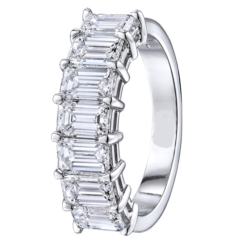1.00 - 5.00 Carat Lab-Created Eternity Diamond Rings