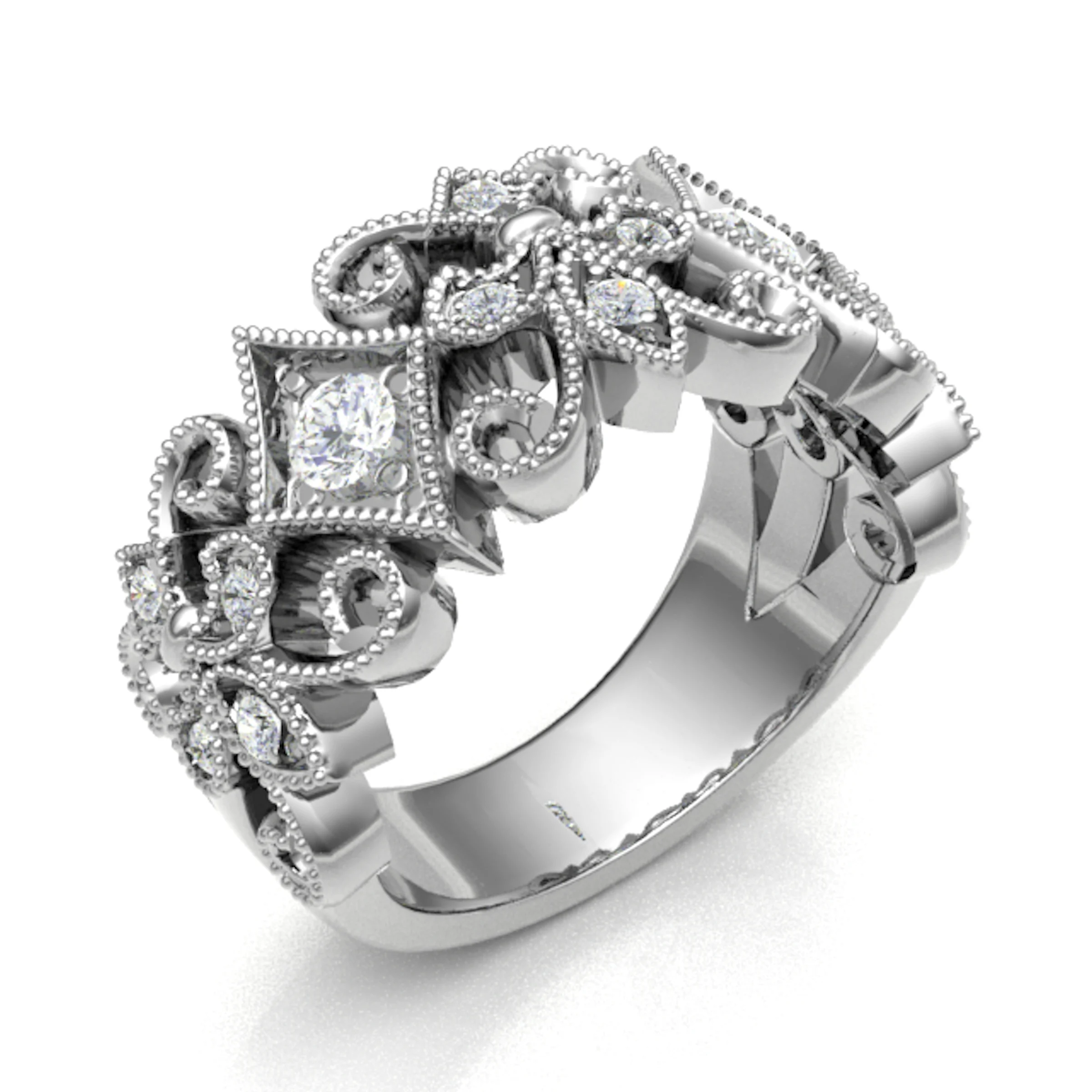 0.30 Carat Natural Eternity Diamond Rings