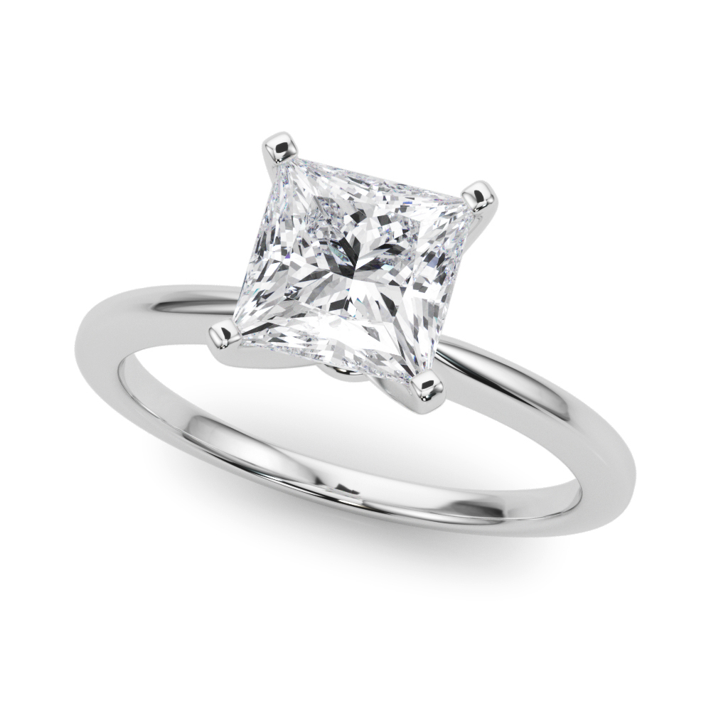 2 Ct Lab-Created Diamond Princess Cut Teryn  in 9K White Gold