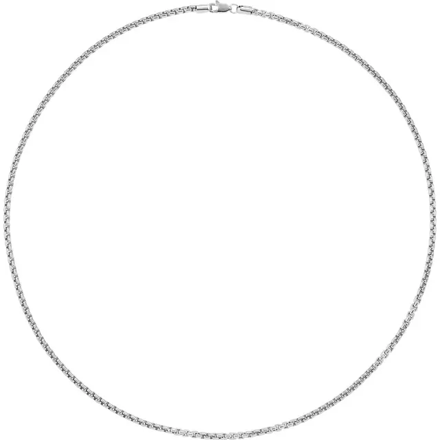 Natural Diamond Round Cut  Vipra Necklaces in 9K White Gold