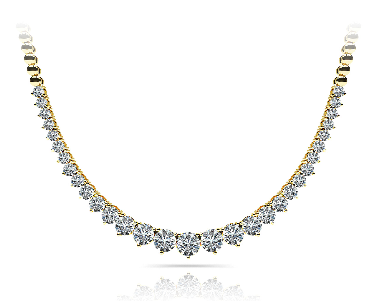 2 Ct Natural Round Cut Viaana  Diamond Necklaces in Silver 925