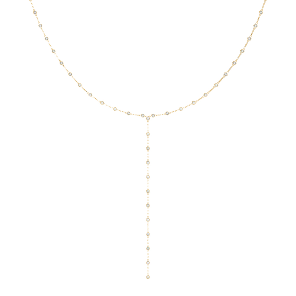 2.6 Ct Natural Round Cut Vea  Diamond Necklaces in Silver 925