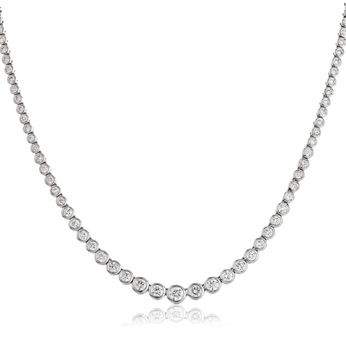 0.55 Carat Natural Diamond  Tennis Necklaces
