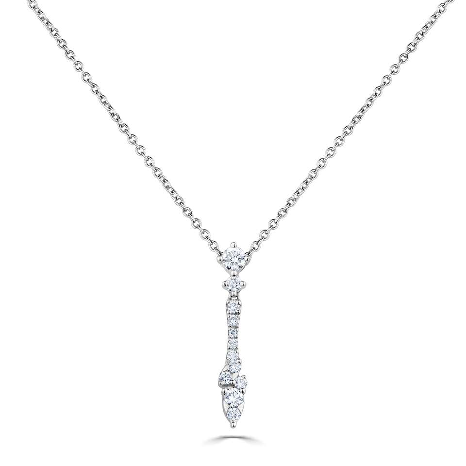 0.34 Carat Natural Diamond Chain Necklaces