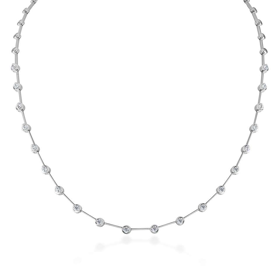 1.00 - 3.00 Carat Natural Diamond Chain Necklaces