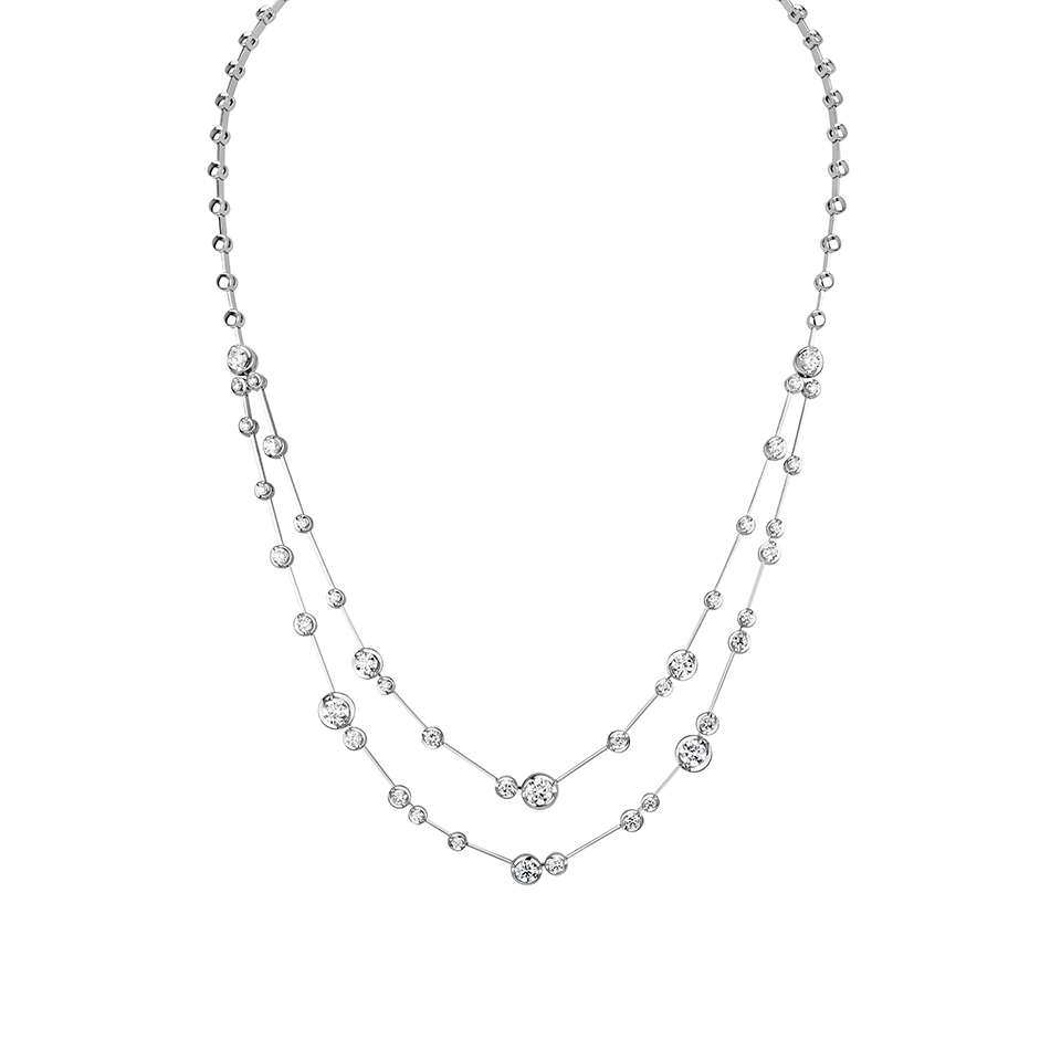 2.50 Carat Natural Diamond Chain Necklaces