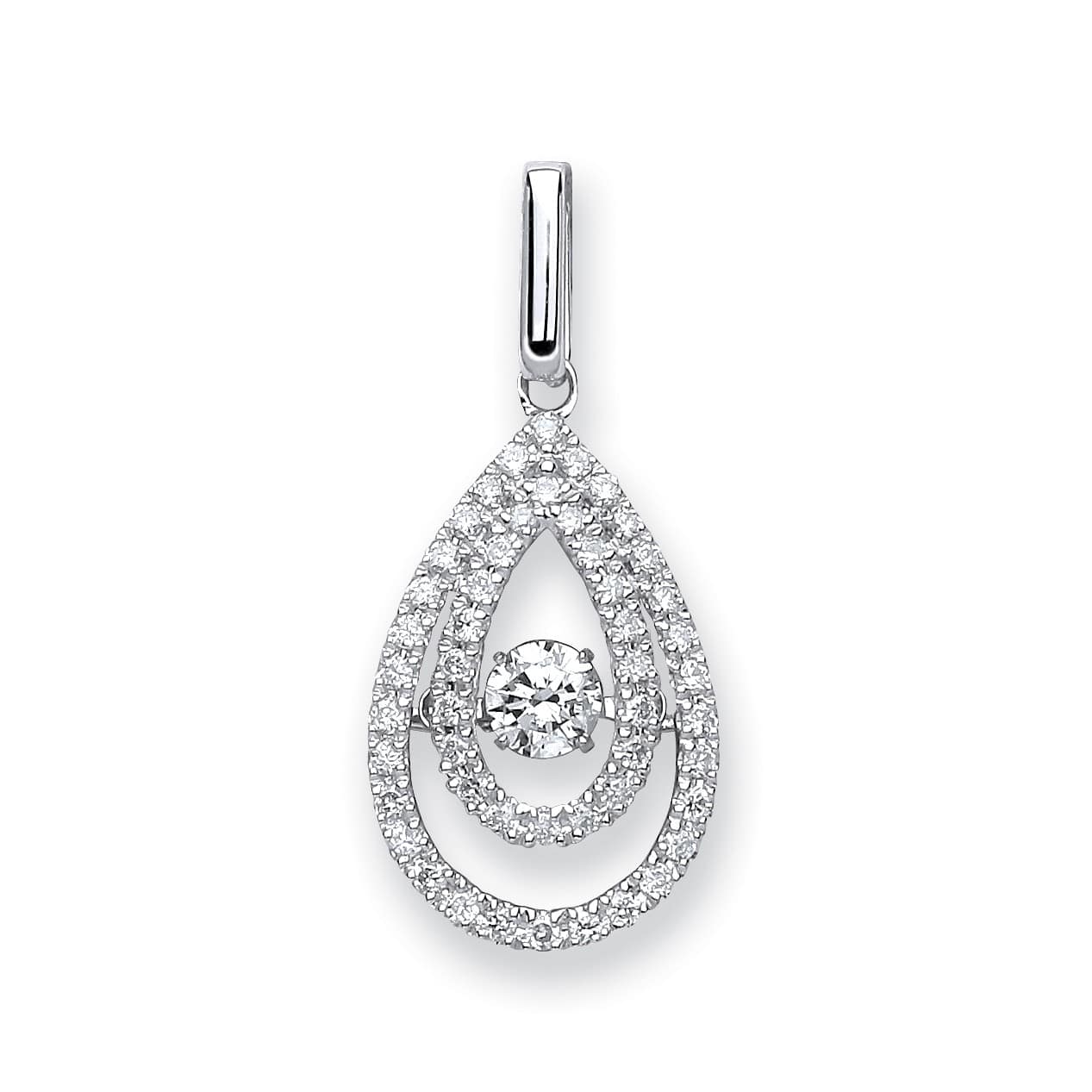 0.38 Carat Natural Diamond Designer Pendants Necklaces