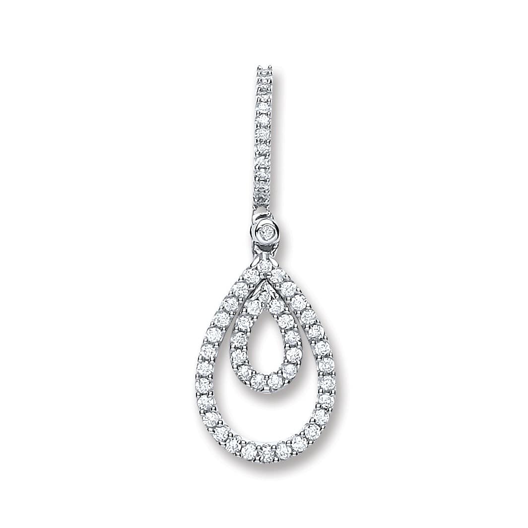 0.30 Carat Natural Diamond Designer Pendants Necklaces