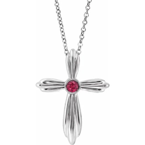 0.09 Ct Natural Ruby Round Cut Parvini  Necklaces in Silver 925