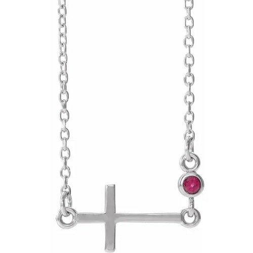 0.05 Ct Natural Ruby Round Cut Impatiens  Necklaces in Silver 925