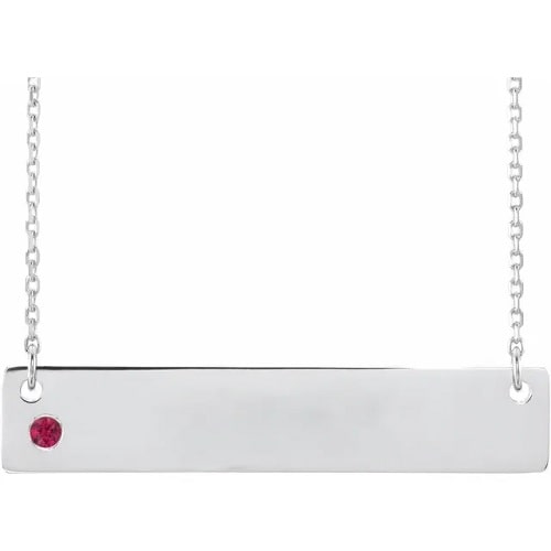 0.05 Ct Natural Ruby Round Cut Hydrangea  Necklaces in Silver 925