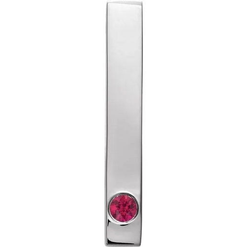 0.09 Ct Natural Ruby Round Cut Parthivi  Necklaces in Silver 925