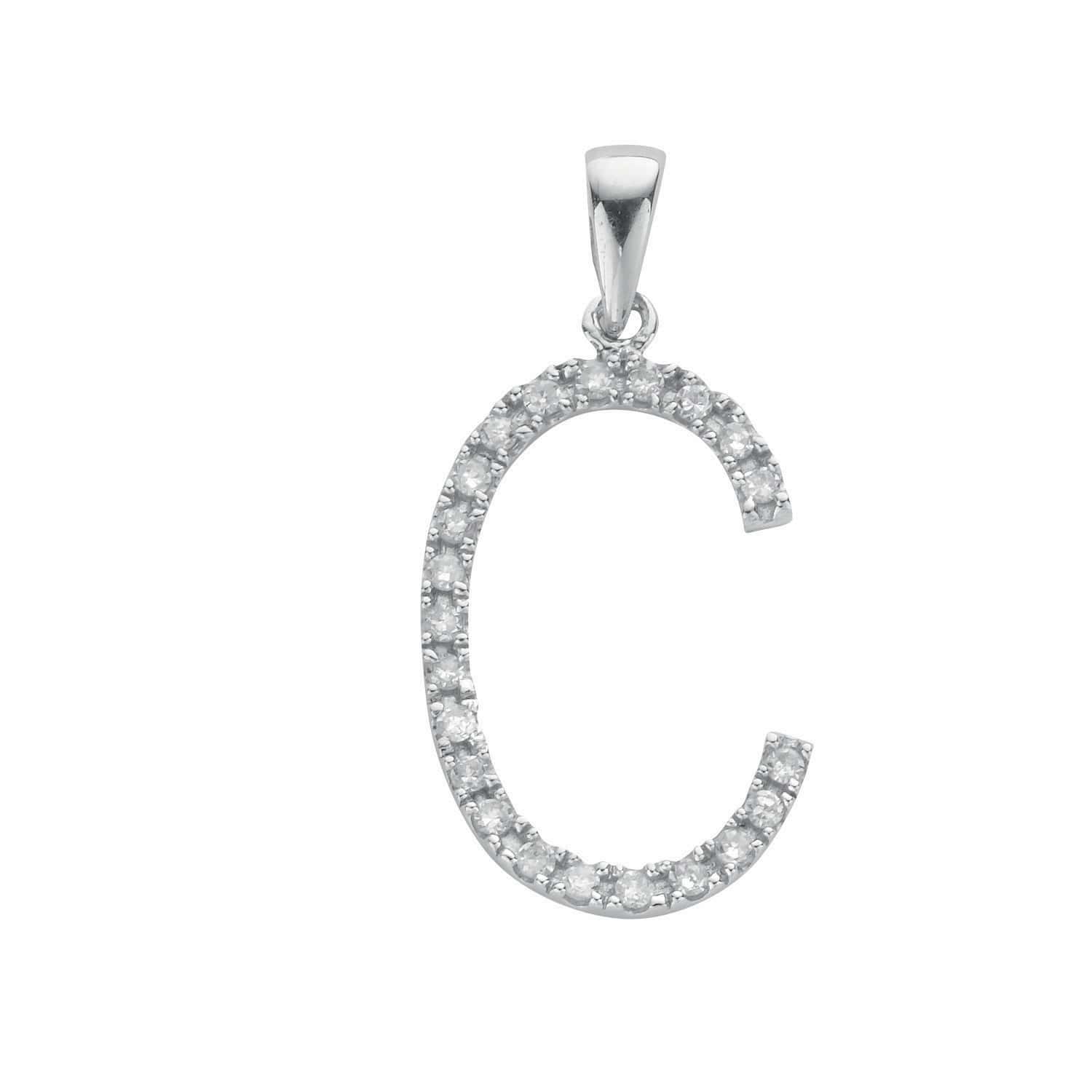 0.17 Ct Natural Diamond Round Cut Tosca Designer Pendants Necklaces in 9K White Gold