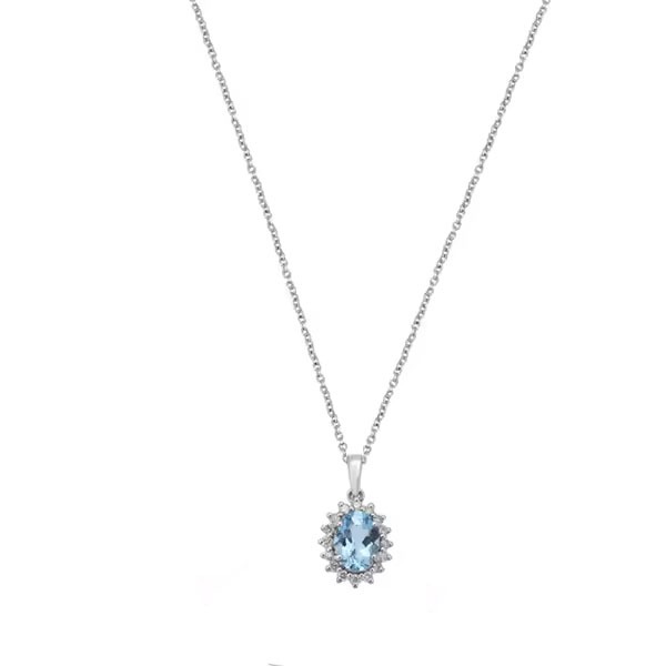 1.00 Carat Gemstone Pendants Necklaces