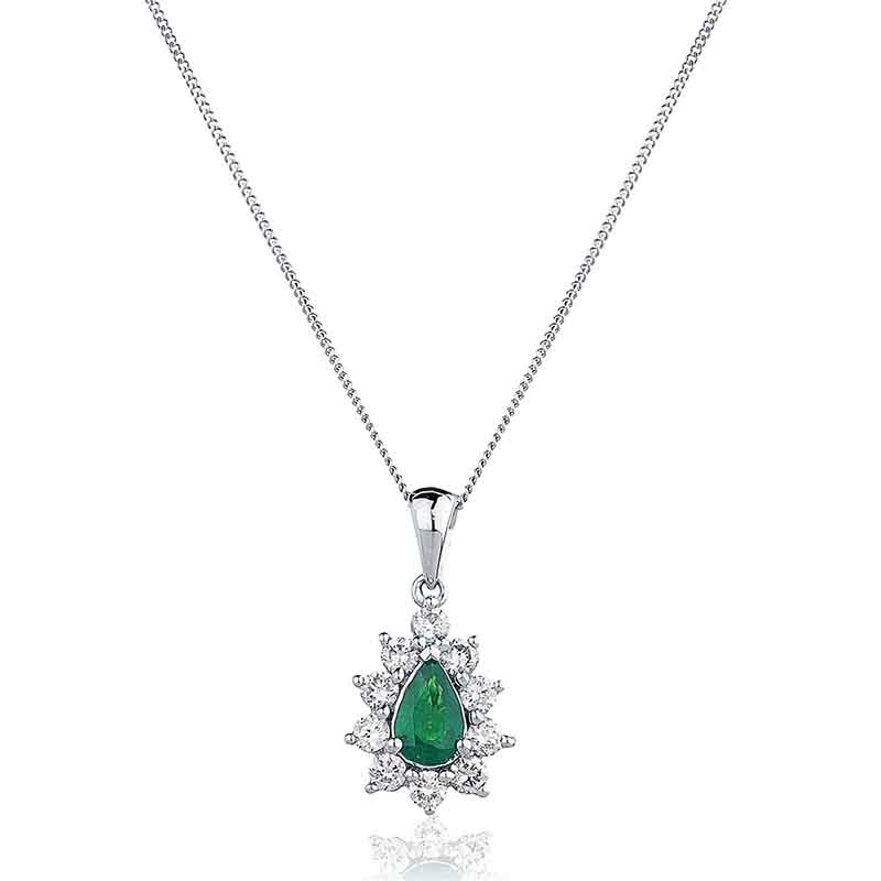 0.65 - 2.00 Carat Emerald Gemstone Pendants Necklaces