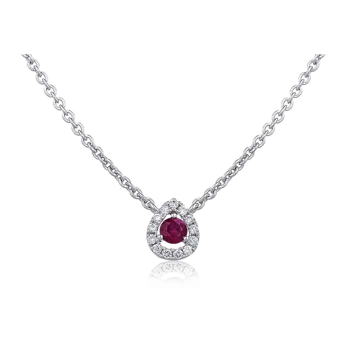 0.30 Carat Natural Ruby Gemstone Pendants Necklaces