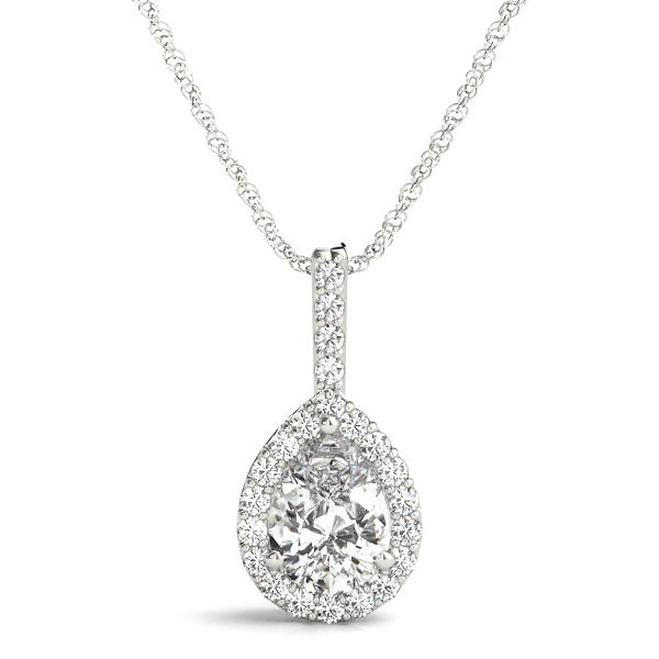 0.2 Ct Natural Diamond Pear Cut Torri  in Silver 925