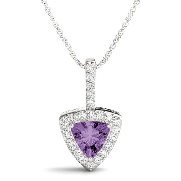 0.4 Ct Amethyst Trillion Cut Talika  in Silver 925