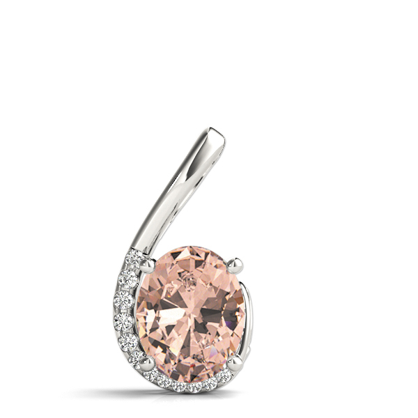 2.5 Ct Morganite Oval Cut Tajmeel  in Silver 925