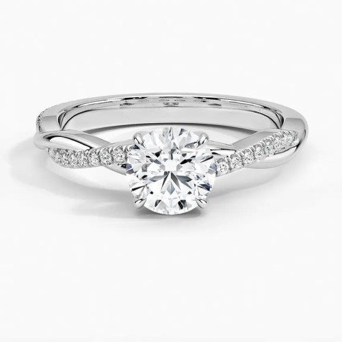 0.25 - 10.00 Carat Lab-Created Diamond Side Stone Engagement Rings