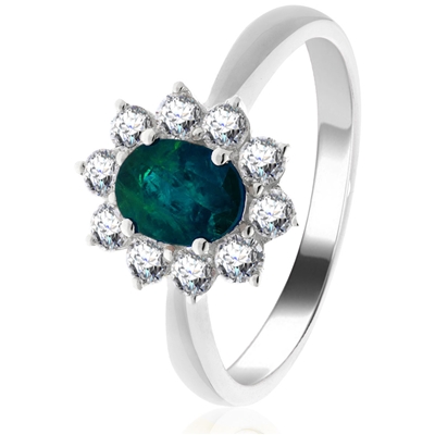 1.00 Carat Emerald Diamond Rings