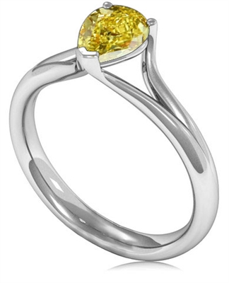 0.30 - 3.00 Carat Yellow Diamond Rings