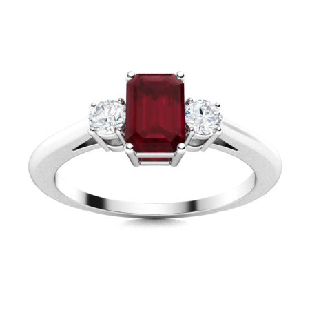 Natural Ruby Diamond Rings