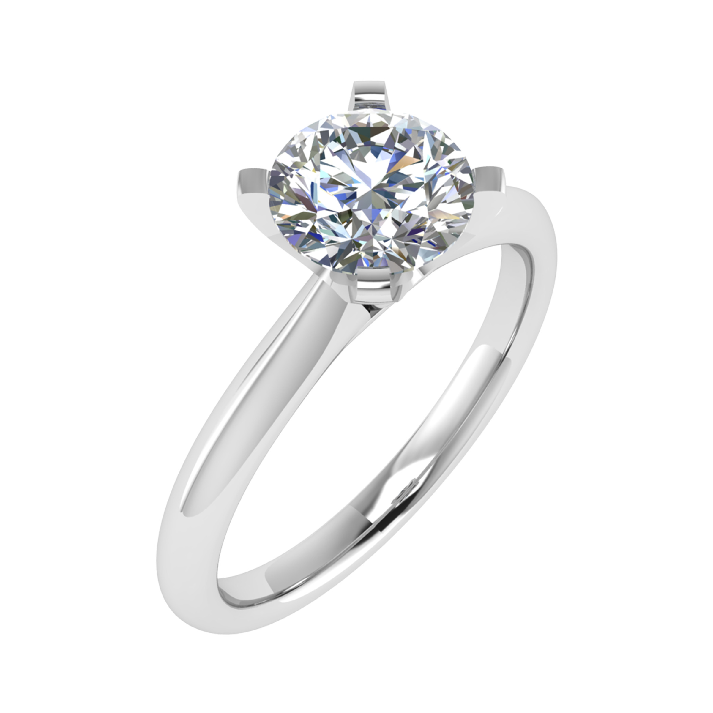 Lab-Created Solitaire Diamond Rings