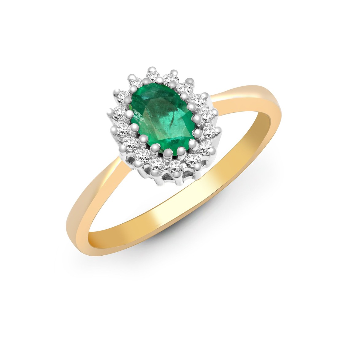 0.50 Carat Emerald Diamond Rings