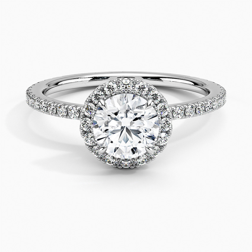 0.20 - 3.00 Carat Natural Diamond Halo Engagement Rings